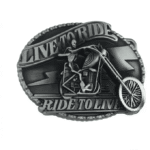 Boucle de ceinture biker squelette à moto Live to Ride (2)