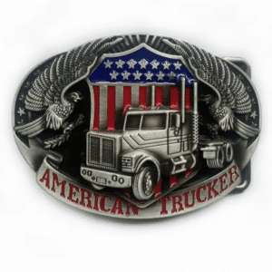 Boucle de ceinture camionneur American Trucker aigles