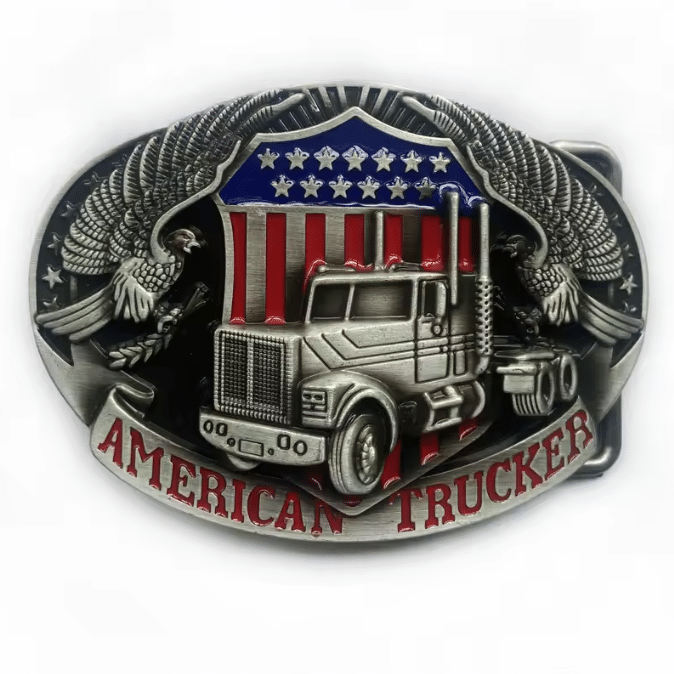 Boucle de ceinture camionneur American Trucker aigles (1)