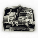 Boucle de ceinture camionneur deux poids lourds américains (2)