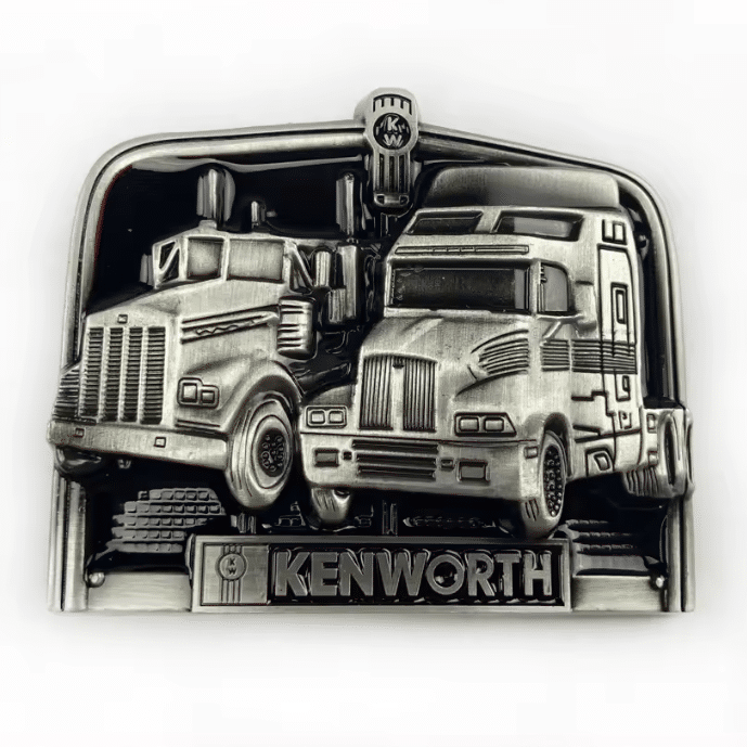 Boucle de ceinture camionneur deux poids lourds américains (2)