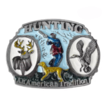 Boucle de ceinture chasse cerf chien canard (2)