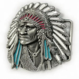 Boucle de ceinture chef indien