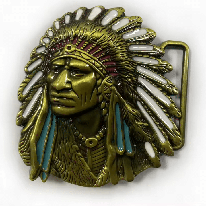 Boucle de ceinture chef indien (2)