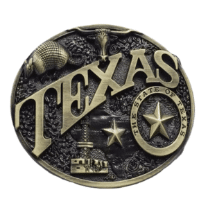 Boucle de ceinture cowboy Texas vintage