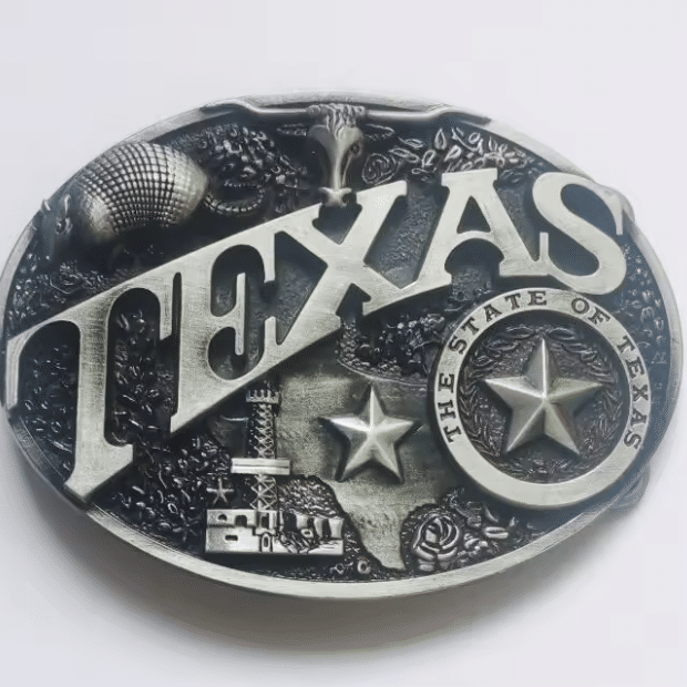 Boucle de ceinture cowboy Texas vintage (2)