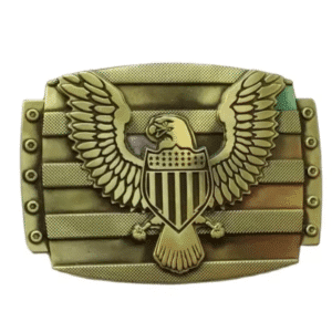 Boucle de ceinture cowboy aigle américain