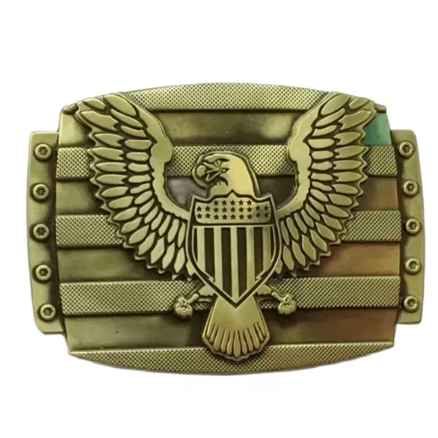 Boucle de ceinture cowboy aigle américain (1)