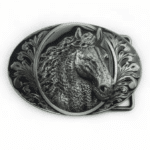 Boucle de ceinture cowboy chevaux majestueux