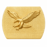 Boucle de ceinture cowboy laiton aigle (1)