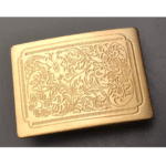 Boucle de ceinture cowboy laiton nature florale (1)
