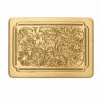 Boucle de ceinture cowboy laiton nature florale (2)