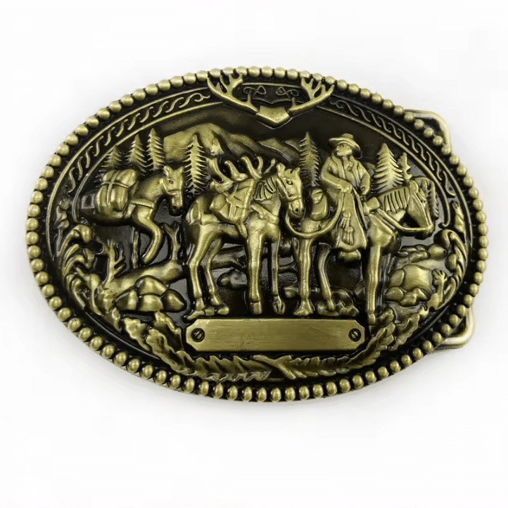 Boucle de ceinture cowboy voyage chevaux (2)