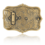 Boucle de ceinture dorée à motif cheval au style vintage (2)