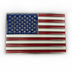 Boucle de ceinture drapeau américain