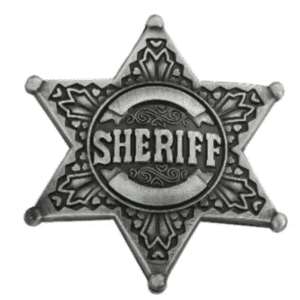 Boucle de ceinture étoile de shérif