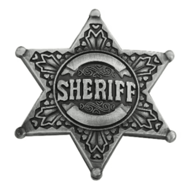 Boucle de ceinture étoile de shérif
