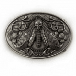 Boucle de ceinture papillon tête de mort (1)