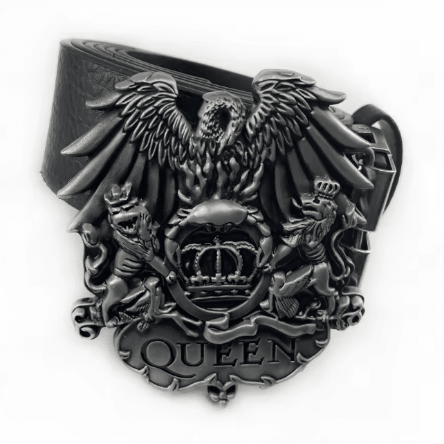 Boucle de ceinture rock aigle et lions Queen