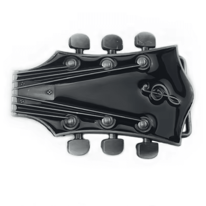 Boucle de ceinture tête de guitare (2)