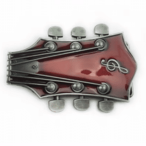 Boucle de ceinture tête de guitare