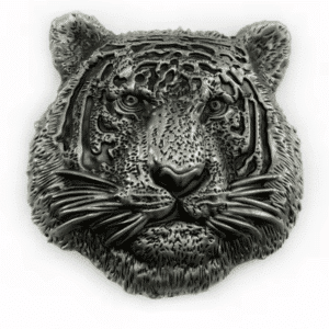 Boucle de ceinture tête de tigre