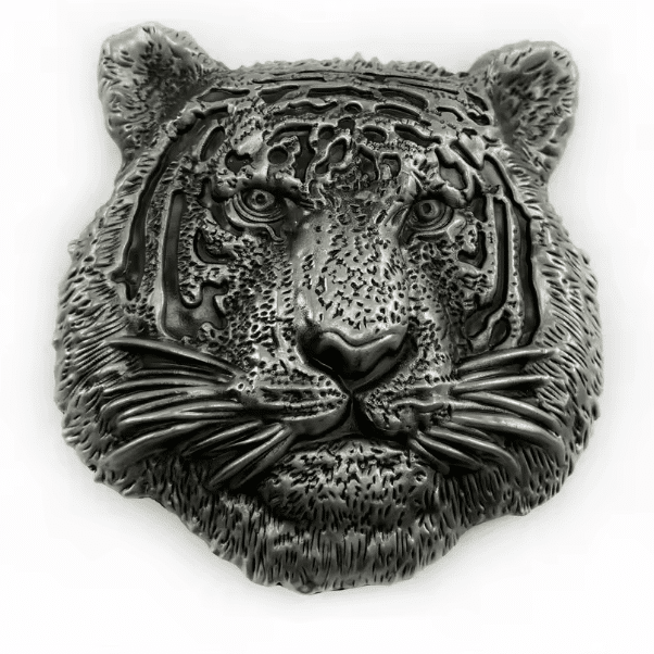 Boucle de ceinture tête de tigre