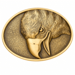 Boucle de ceinture vintage aigle doré (2)