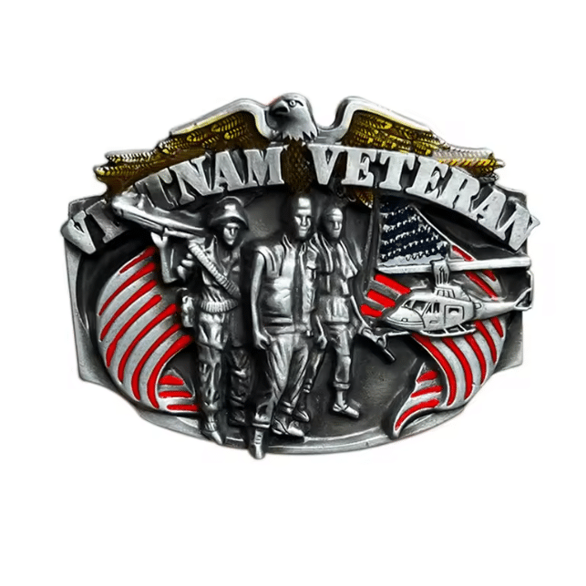 Boucle de ceinture vintage vietnam veteran (1)