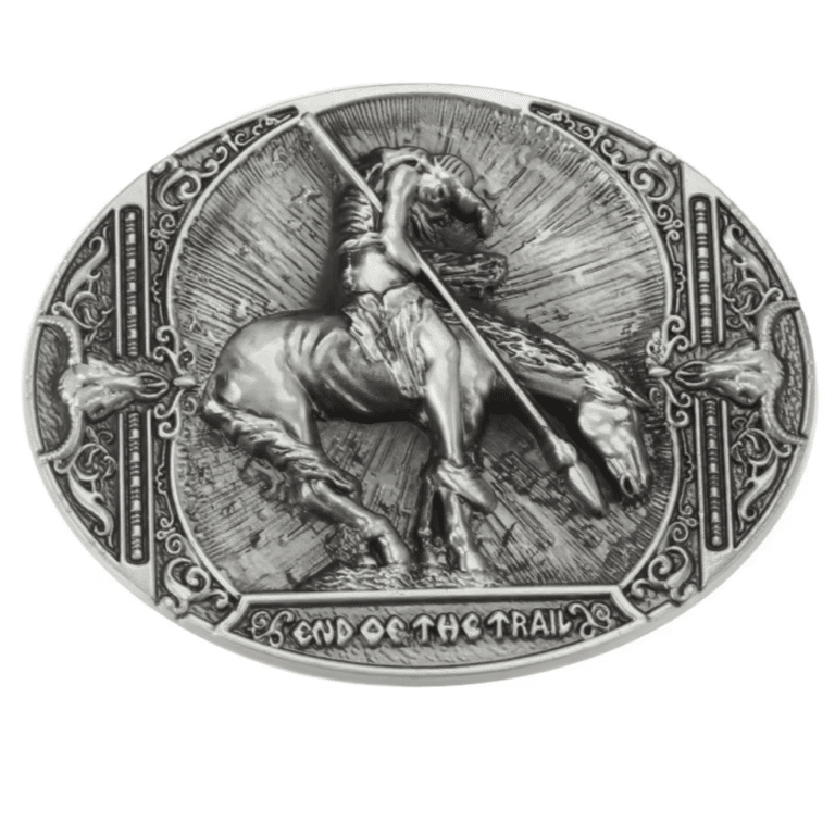 Boucle de ceinture western guerrier amérindien End (1)