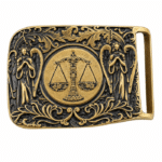 Boucle de ceinture western laiton massif Balance (2)