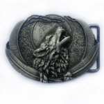 Boucle de cowboy loup et pleine lune (3)