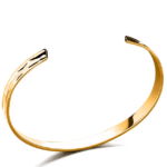 Bracelet ouvert acier inoxydable poli (1)
