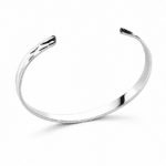 Bracelet ouvert acier inoxydable poli (2)