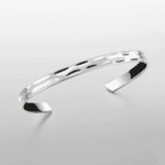 Bracelet ouvert acier inoxydable poli (5)