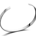 Bracelet ouvert homme acier inoxydable finition or 18K (7)