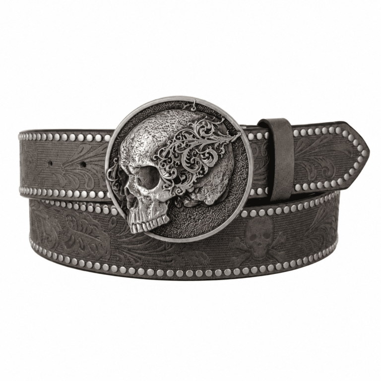 Ceinture biker crâne (7)
