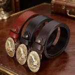 Ceinture biker cuir Harley aigle (10)