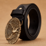 Ceinture biker cuir Harley aigle (12)