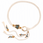 Ceinture bohème florale en corde tressée à nouer (5)