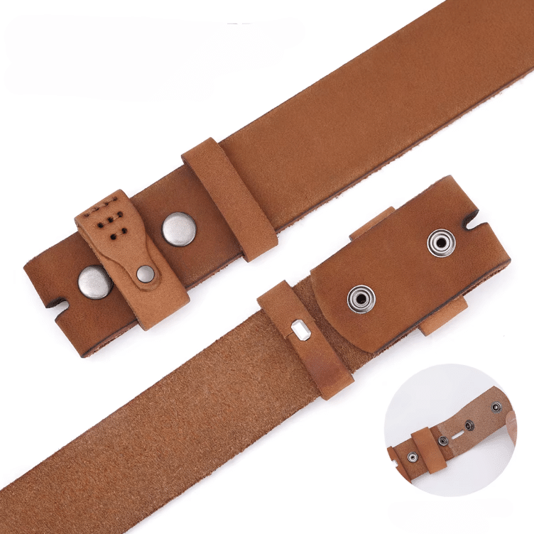 Ceinture cowboy en cuir pour boucle interchangeable (3)