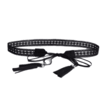 Ceinture cowboy femme style dentelle à nouer western bohème (5)