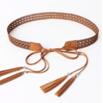 Ceinture cowboy femme style dentelle à nouer western bohème (6)
