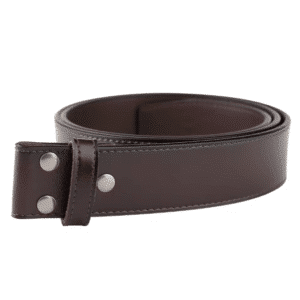 Ceinture cowboy marron sans boucle pour boucle interchangeable