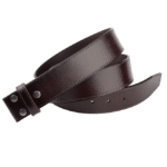 Ceinture cowboy marron sans boucle pour boucle interchangeable (3)