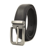 Ceinture cowboy urbain cuir boucle métal brossé (2)