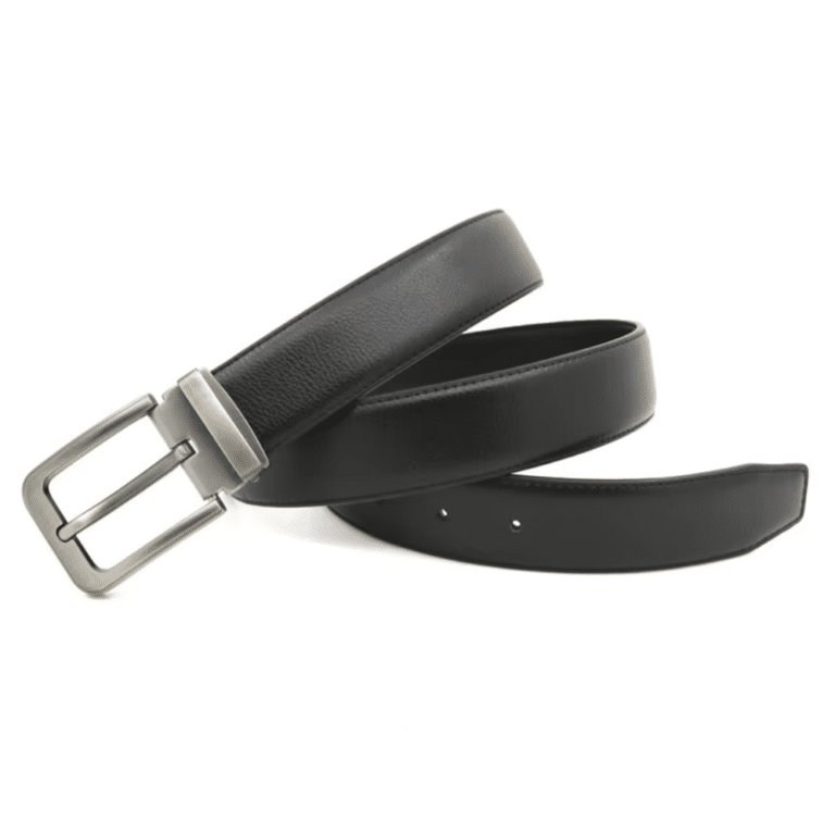 Ceinture cowboy urbain cuir boucle métal brossé (4)