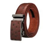 Ceinture effet cuir d’autruche boucle automatique (5)