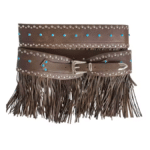 Ceinture western asymétrique franges aspect daim (1)