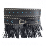Ceinture western asymétrique franges aspect daim (2)